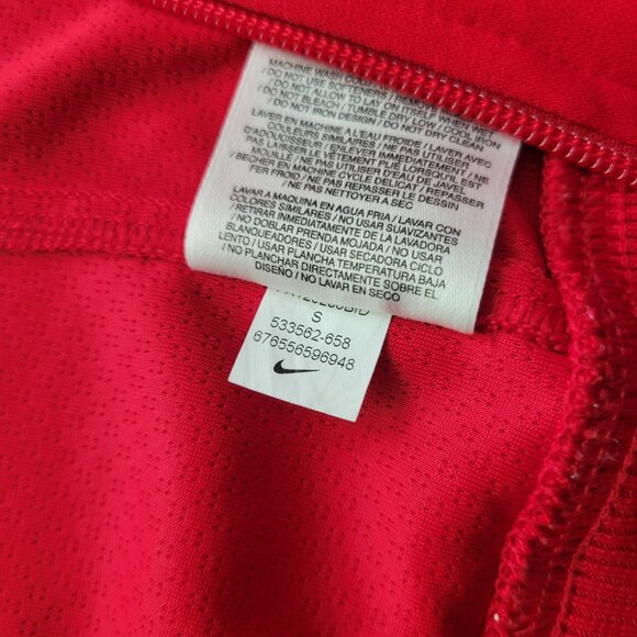 Nike Red Full Zip Dri-FIt Jacket Size Small - Retro Classic Look Unisex - Picture 7 of 13